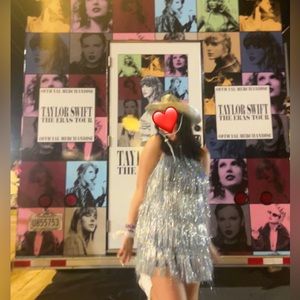 Metallic Tassel mini party dress  - eras tour dress